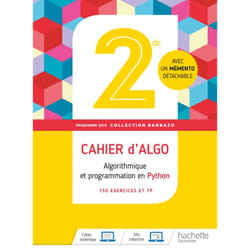 Barbazo algo 2nde - Cahier d'exercices - Ed. 2019 (Broché)