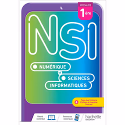 ISBN Numérique et Sciences Informatiques 1re Spécialité - Livre élève - Ed. 2021, Éducatif, Français, 288 pages