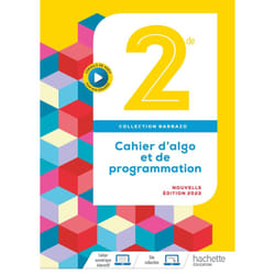 Barbazo - Cahier d'algo 2nde - Ed. 2022 (Broché)