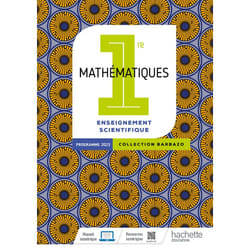 Barbazo - Mathématiques Enseignement Scientifique 1re - Livre élève - Ed. 2023 (Broché)