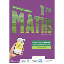 Mathizy - Maths Enseignement Scientifique 1re - Cahier élève - Ed. 2023 (Broché)
