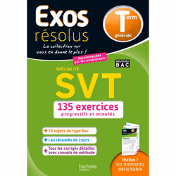 ISBN Exos Résolus Spécialité SVT Terminale, Éducatif, Français, 424 pages