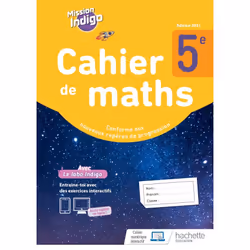 ISBN Mission Indigo 5e - cahier d'activités - Ed. 2021, Éducatif, Français, 128 pages