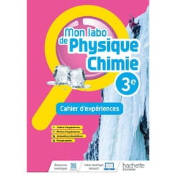 Mon labo de Physique-Chimie 3e - cahier d'expériences - Ed. 2022 (Relié)