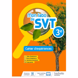 ISBN Mon labo de SVT 3e - Cahier d'expériences - Ed. 2022, Éducatif, Français, 48 pages