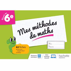 ISBN Mes méthodes de maths 6e - Cahier élève - Ed. 2023, Amina Khelil, Éducatif, 96 pages, Français, 17/04/2023