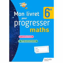 ISBN Mon livret pour progresser maths 6e - Ed. 2023, Éducatif, Français, 64 pages