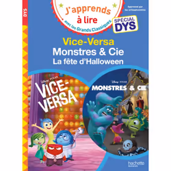 ISBN Disney Pixar - Spécial DYS (dyslexie) : Vice-Versa / Monstres et cie, la fête d'Halloween, Éducatif, Français, 64 pages