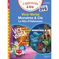 Disney Pixar - Spécial DYS  (dyslexie) : Vice-Versa / Monstres et cie, la fête d'Halloween (Broché)