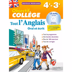 ISBN OBJECTIF Collège - Tout l'Anglais 4e-3e, Éducatif, Français, 96 pages