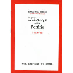 ISBN LHorloge. Suivi de : Porfirio livre