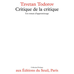 ISBN Critique de la critique. Un roman dapprentissage livre