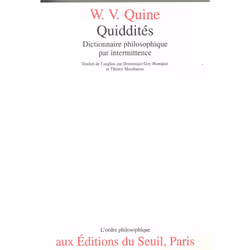 ISBN Quiddités. Dictionnaire philosophique par intermittence, 288 pages