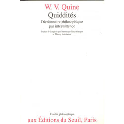 ISBN Quiddités. Dictionnaire philosophique par intermittence livre