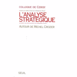 ISBN L'Analyse Strategique. Autour De Michel Crozier, société, Français, Livre broché