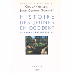 ISBN Histoire des jeunes en Occident, 408 pages