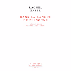 ISBN Dans la langue de personne. Poésie yiddish de lanéantissement, 224 pages