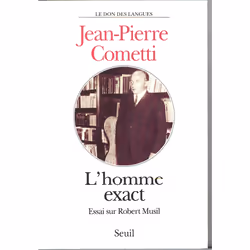 ISBN LHomme exact. Essai sur Robert Musil, 192 pages
