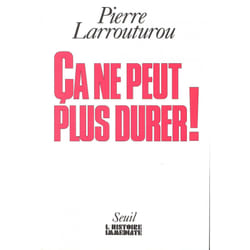 ISBN Ça ne peut plus durer ! livre