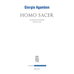 ISBN Homo sacer. Le pouvoir souverain et la vie nue livre