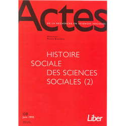 ISBN Actes de la recherche en sciences sociales, n° 108 livre