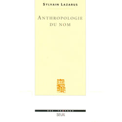 ISBN Anthropologie du nom livre