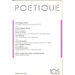 ISBN Poétique, n° 105 livre
