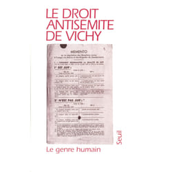 ISBN Le Genre humain, n° 30-31 livre