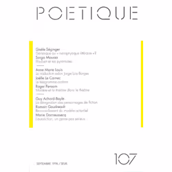 ISBN Poétique, n° 107, 128 pages