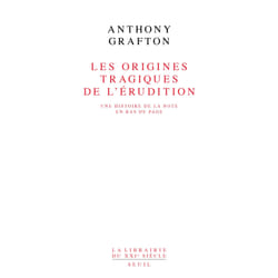 ISBN Les Origines tragiques de lérudition. Une histoire de la note en bas de page livre