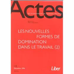 ISBN Actes de la recherche en sciences sociales, n° 115, 112 pages
