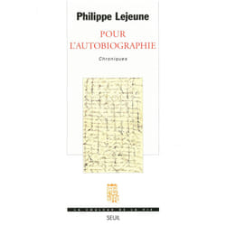 ISBN Pour lautobiographie livre