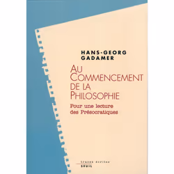 ISBN Au commencement de la philosophie. Pour une lecture des présocratiques, 160 pages