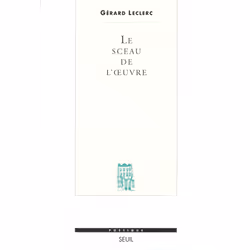 ISBN Le Sceau de loeuvre, 320 pages
