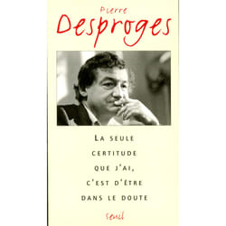 ISBN La Seule certitude que jai, cest dêtre dans le doute livre