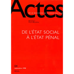 ISBN Actes de la recherche en sciences sociales, n° 124 livre