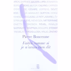 ISBN Faites Comme Si Je N'Avais Rien Dit, Littérature, Français, Livre broché