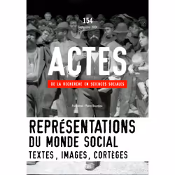 ISBN Actes de la recherche en sciences sociales n°154, 112 pages