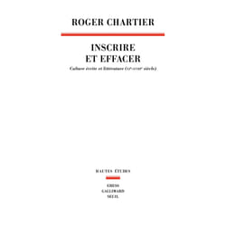 ISBN Inscrire et Effacer. Culture écrite et littérature (XIe-XVIIIe siècle) livre