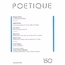 ISBN Poétique, n° 150, Collectif, 4/26/2007