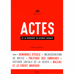 ISBN Actes de la recherche en sciences sociales, n° 169, 96 pages
