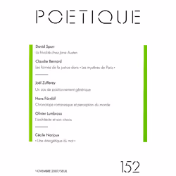 ISBN Poétique, n°152, 128 pages