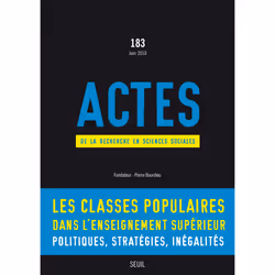 ISBN Actes de la recherche en sciences sociales, n°183, 128 pages