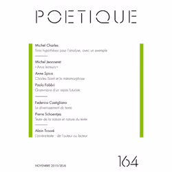 ISBN Poétique, n°164, 128 pages