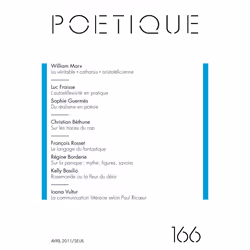 ISBN Poétique, n°166, 128 pages