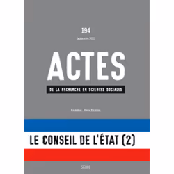ISBN Actes de la recherche en sciences sociales, n°194, 112 pages
