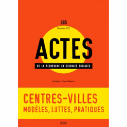 ISBN Actes de la recherche en sciences sociales, n°195, 128 pages