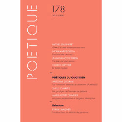 ISBN Poétique, n° 178, 160 pages