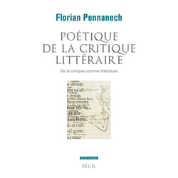 ISBN Poétique de la critique littéraire livre