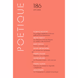 ISBN Poétique, n° 186, 144 pages